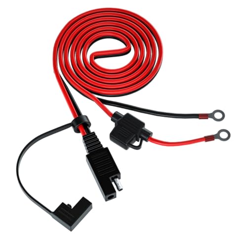 1Stück Verlängerungskabel mit Ot zu Sae Ring Steckverbinder und Solar Batterief Fuse für Autobatterieanschlüsse und Sockel Sicher und Praktisch zu Verwenden von Luxshiny
