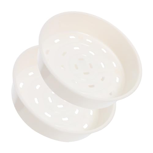 2Stücke Premium aus Kunststoff Multifunktionale Dampfkörbe für Gleichmäßiges Dämpfen von Gemüse für Reiskocher und Haushaltsmittel von Luxshiny
