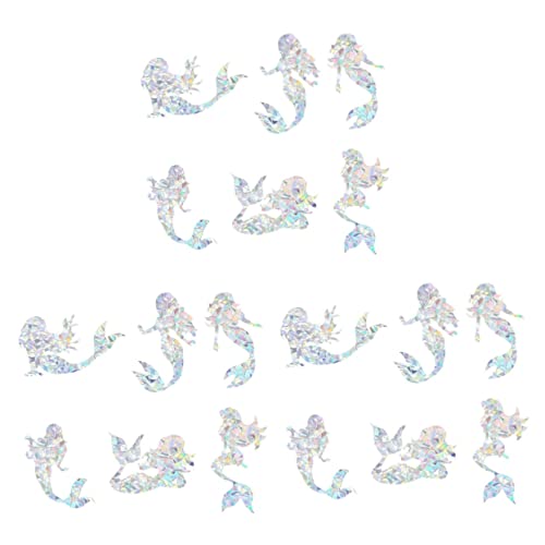 3 Sätze Meerjungfrau Regenbogen Prisma Elektrostatischer Aufkleber Fenster Wandaufkleber Cartoon Way Selbstklebendes Prisma Wandtattoo Meerjungfrauen Meeresdekor 6 Stück * 3 3 Sätze Meerjungfrau Regenbogen Prisma Elektrostatischer Aufkleber Fenster Wandaufkleber Cartoon Way Selbstklebendes Prisma Wandtattoo Meerjungfrauen Meeresdekor 6 Stück * 3 von Luxshiny