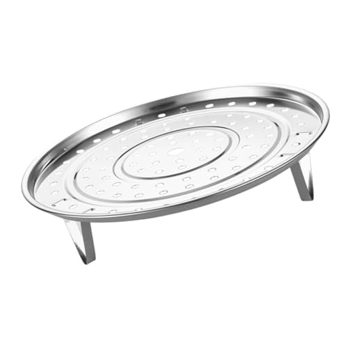 Dampfgarplatte aus Multifunktionales Dämpfgestell für Brötchen und Gemüse Abnehmbares Design mit Mehreren Löchern für Optimale Wärmeverteilung von Luxshiny
