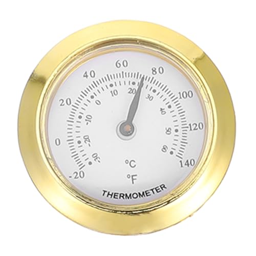 Kleines Thermometer für Innen und Außenbereich Temperaturbeständiges Hygrometer Wiederverwendbares Temperaturmessgerät für Teekästen und Einfache Ablesbarkeit von Luxshiny