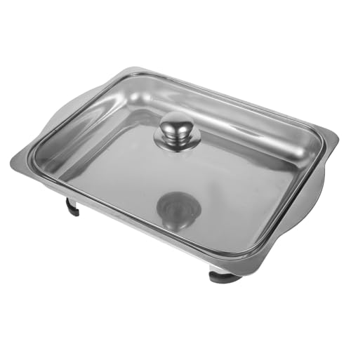 Luxshiny 1 Satz Buffet Wärmer für Hotel und Restaurant Quadratischer Speisenwärmer mit Deckel Eleganter Warmhaltebehälter für Catering und Partys Luxshiny 1 Satz Buffet Wärmer für Hotel und Restaurant Quadratischer Speisenwärmer mit Deckel Eleganter Warmhaltebehälter für Catering und Partys von Luxshiny
