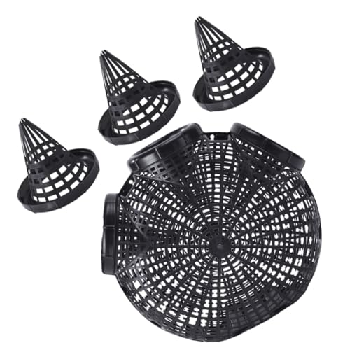 Luxshiny 1 Satz Fischfalle Reusable Fishing Trap für Krebse und Aale Tragbares und Leichtes Netz für Teich und Einfach zu Bedienen und Transportieren Deckelkonfigurationen von Luxshiny