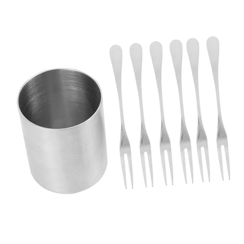 Luxshiny 1 Satz Obst und Dessertgabeln Set mit Aufbewahrungsglas Teiliges Set für Zuhause Restaurant und Partys Hochwertige Verarbeitung Leicht zu Reinigen Ergonomisches Design Luxshiny 1 Satz Obst und Dessertgabeln Set mit Aufbewahrungsglas Teiliges Set für Zuhause Restaurant und Partys Hochwertige Verarbeitung Leicht zu Reinigen Ergonomisches Design von Luxshiny