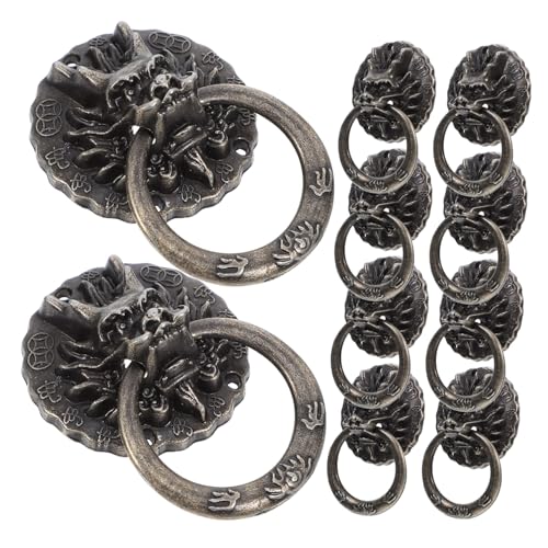Luxshiny 1 Satz Retro Drachenkopf Türgriff Teiliges Für Schränke Langlebige Dekorative Möbelgriffe Mit Vintage Für Zuhause 10 Stück von Luxshiny