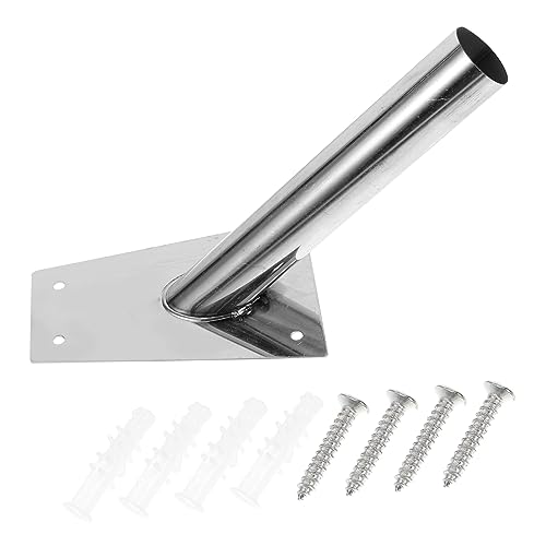 Luxshiny 1 Satz Verstellbarer Fahnenmast Halter Aluminiumlegierung Langlebige Wandmontage für Terrassen und Sportplätze Stabiler Fahnenhalter mit Zuverlässiger Struktur von Luxshiny