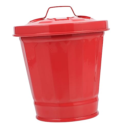 Luxshiny 1 Stück Mini Mülleimer mit Deckel Multifunktionale Tischabfallbehälter Blumentopf aus für Büro und Zuhause zur Aufbewahrung und Organisation Rot Luxshiny 1 Stück Mini Mülleimer mit Deckel Multifunktionale Tischabfallbehälter Blumentopf aus für Büro und Zuhause zur Aufbewahrung und Organisation Rot von Luxshiny