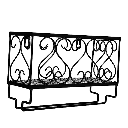 Luxshiny 1 Stück Wandmontiertes Weinregal aus Flaschenhalter für Rotwein und Gläser Platzsparendes Design für Zuhause Hochwertige Aufbewahrungslösung für Weinliebhaber Schwarz Luxshiny 1 Stück Wandmontiertes Weinregal aus Flaschenhalter für Rotwein und Gläser Platzsparendes Design für Zuhause Hochwertige Aufbewahrungslösung für Weinliebhaber Schwarz von Luxshiny