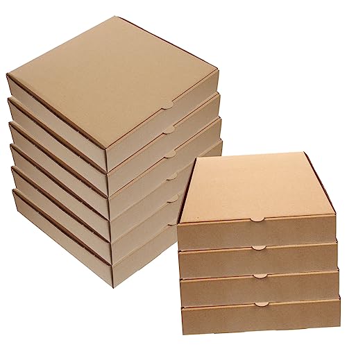 Luxshiny 10 StüCk Pizzabox Aus Verdicktem Kraftpapier Leere Pizza Schachtel FüR 8-9 Zoll Pizza Diy Geschenkverpackung Vielseitige Aufbewahrungsbox FüR Lebensmittel Luxshiny 10 StüCk Pizzabox Aus Verdicktem Kraftpapier Leere Pizza Schachtel FüR 8-9 Zoll Pizza Diy Geschenkverpackung Vielseitige Aufbewahrungsbox FüR Lebensmittel von Luxshiny