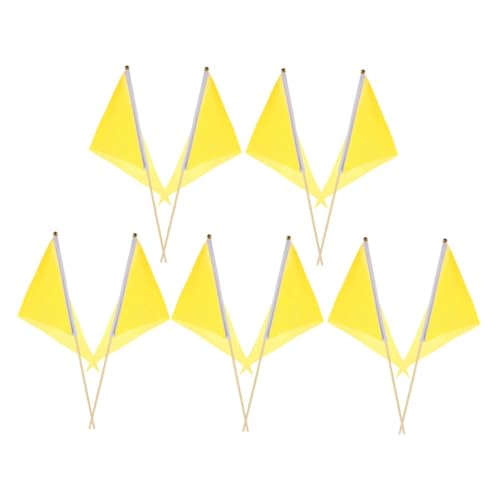 Luxshiny 10 Stück Markierungsflaggen für Rasen und Garten Langlebige Marker mit Stabilen Stangen für Vermessungen und Markierungen für Zelt und Planenabspannungen von Luxshiny