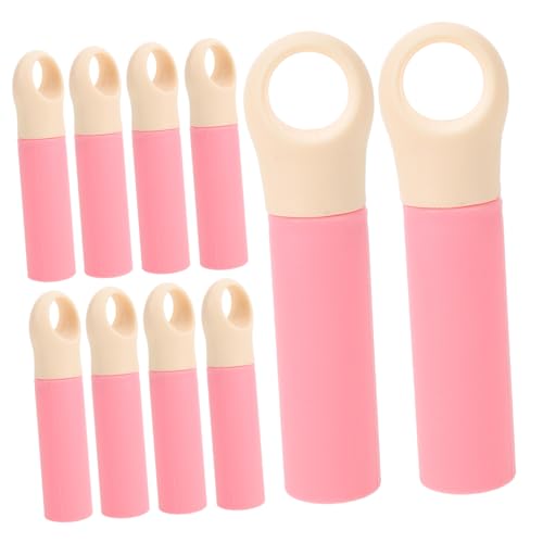 Luxshiny 10 Stück Staubwedel Griff Endkappen Ersatzteile für Besenstiel Praktische und Leichte Reinigungslösung Trendigem Rosa Einfache Installation für Müheloses Putzen von Luxshiny