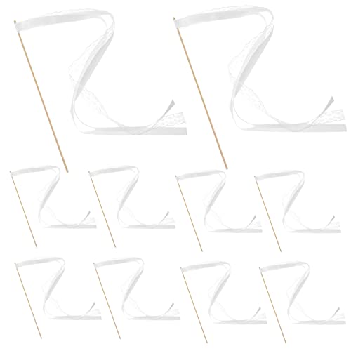 Luxshiny 10 Stück Teiliges Bunte Hochzeits Zauberstäbe mit Glöckchen Dekorative Ribbons für Hochzeiten Partys und Feierlichkeiten für Schüleraktivitäten und Spiele von Luxshiny