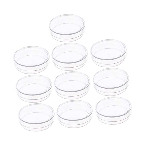 Luxshiny 10 Stück Teiliges Transparente Labor-petrischalen mit Deckel Hitzebeständig und Chemisch Stabil Stapelbar Vielseitig für Zellgewebe- Nährboden Forschungsanwendungen im Labor Luxshiny 10 Stück Teiliges Transparente Labor-petrischalen mit Deckel Hitzebeständig und Chemisch Stabil Stapelbar Vielseitig für Zellgewebe- Nährboden Forschungsanwendungen im Labor von Luxshiny
