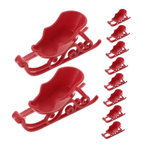 Luxshiny 10 Stück Teiliges Weihnachtsdekor Schlitten Ornament Miniatur Weihnachtsmann Schlitten für Tischdekoration Basteln und Winterfeiern für Kleine Räume Leicht zu Reinigen und Luxshiny 10 Stück Teiliges Weihnachtsdekor Schlitten Ornament Miniatur Weihnachtsmann Schlitten für Tischdekoration Basteln und Winterfeiern für Kleine Räume Leicht zu Reinigen und von Luxshiny