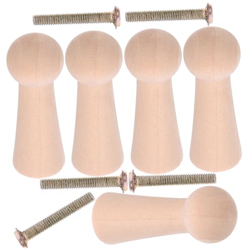Luxshiny 10 Stück Teiliges aus Runden Holzaufhängungen Dekorative Haken für Jacken und Hüte Praktische Wandhaken für Garderobe und Zuhause Rustikale Aufbewahrungslösungen für von Luxshiny