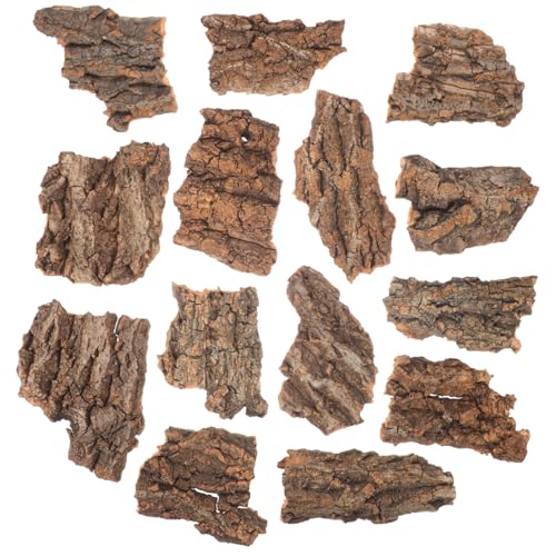Luxshiny 14stücke Reptil Klettern Plattform Rinde Versteck Reptil Terrarium Dekorationen Pet Habitat Liefert Für Schlange Echse Gecko von Luxshiny