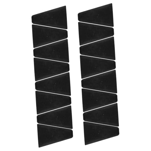 Luxshiny 16 Stück Silicagel Luftfritteusen Rack Aufsätze Frittier Rack Aufsätze Luftfritteusen Dörrgerät Zubehör Luftfritteusen Ersatzstoßstangen Schwarz von Luxshiny