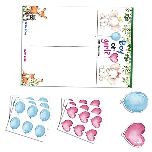 Luxshiny 1Satz Geschlecht Enthüllen Poster Dekoration für Babyparty mit Abstimmungsaufklebern Vorhersagekarten für Unvergessliche und Spaß mit Familie und Freunden Luxshiny 1Satz Geschlecht Enthüllen Poster Dekoration für Babyparty mit Abstimmungsaufklebern Vorhersagekarten für Unvergessliche und Spaß mit Familie und Freunden von Luxshiny