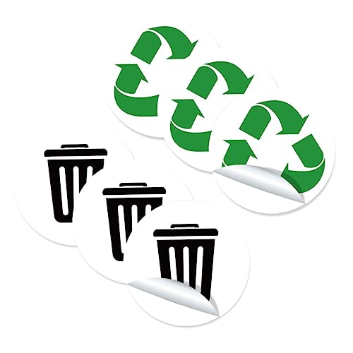 Luxshiny 1Satz Mülltrennungsaufkleber Selbstklebende PVC Aufkleber für Mülleimer Langlebig für Zuhause Büro Hotel und Plätze Luxshiny 1Satz Mülltrennungsaufkleber Selbstklebende PVC Aufkleber für Mülleimer Langlebig für Zuhause Büro Hotel und Plätze von Luxshiny