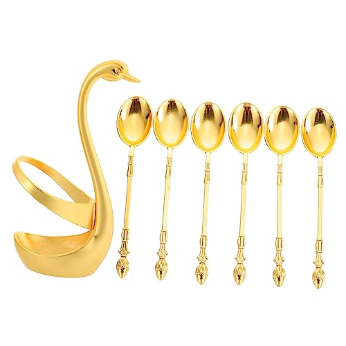 Luxshiny 1Satz Teiliges Set Entzückender Dessertlöffel aus Legierung mit Schwanförmigem Design für Kaffee Obst und Desserts Langlebig und Rostfrei Perfektes für Freunde Luxshiny 1Satz Teiliges Set Entzückender Dessertlöffel aus Legierung mit Schwanförmigem Design für Kaffee Obst und Desserts Langlebig und Rostfrei Perfektes für Freunde von Luxshiny