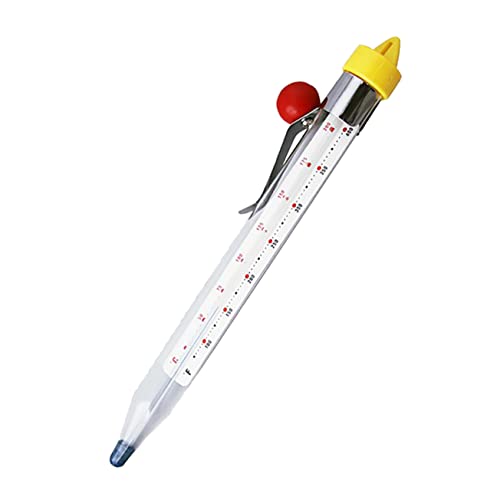 Luxshiny 1Stück Küchen Thermometer für und Sirup Lebensmittelechtes mit Clip Hohe Temperaturbeständigkeit Sicher und Praktisch für Zubereitung von Süßigkeiten und Saucen Luxshiny 1Stück Küchen Thermometer für und Sirup Lebensmittelechtes mit Clip Hohe Temperaturbeständigkeit Sicher und Praktisch für Zubereitung von Süßigkeiten und Saucen von Luxshiny