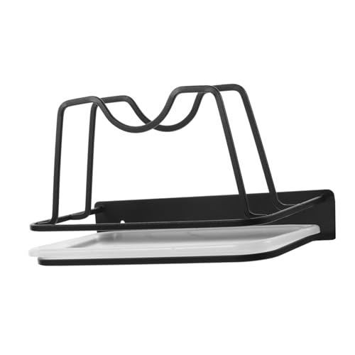 Luxshiny Topfdeckelhalter Für Schränke Selbstklebend Organizer Für Küche Halterung Innen Deckelregal Ohne Bohren Küchen-organizer Aufbewahrungslösung Pfannendeckelhalter Regal Für Deckel von Luxshiny