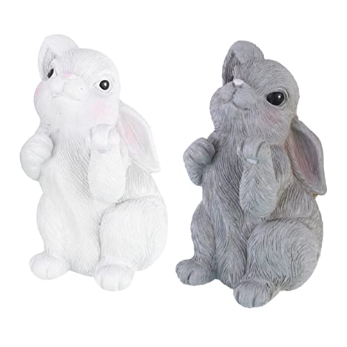 Luxshiny 2 Stück Cartoon Kaninchen Nahtlose Klebehaken Wandmontierte Garderobe für Schlüssel Hüte und Taschen Weiß für Zuhause und Büro von Luxshiny