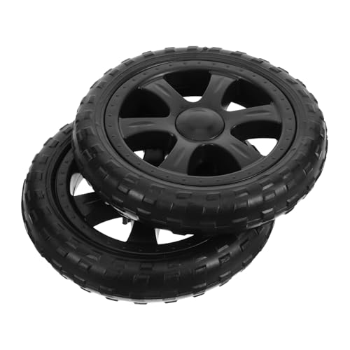 Luxshiny 2 Stück Ersatzräder für Einkaufswagen Stabile Faltbare Einkaufswagenräder mit Hoher Tragkraft Kompatibel für Klappwagen und Einkaufsroller Robuste Transportrollen von Luxshiny