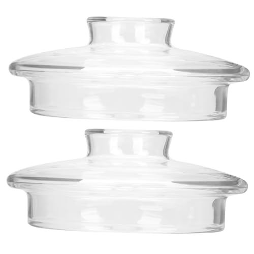 Luxshiny 2 Stück Glas - Deckel Teekannen Kappe Universal- Teetasse klare Teekesselersatzdeckel Teezubehör Tee Deckel glas deckel austausch Glasdeckel Transparent Luxshiny 2 Stück Glas - Deckel Teekannen Kappe Universal- Teetasse klare Teekesselersatzdeckel Teezubehör Tee Deckel glas deckel austausch Glasdeckel Transparent von Luxshiny