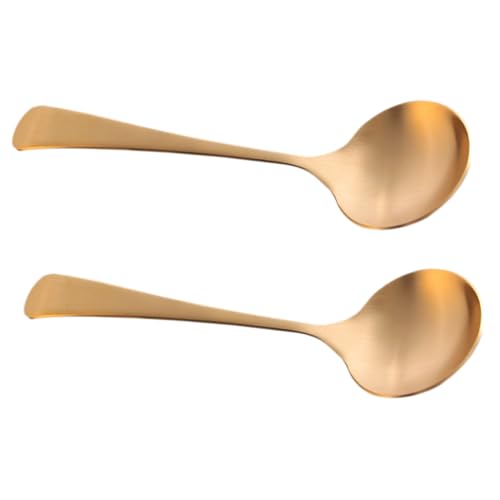 Luxshiny 2 Stück Handgefertigte Pack Kupferlöffel mit Langem Griff Vielseitig Einsetzbar als Suppenlöffel Dessertlöffel oder Breilöffel für Zuhause und Restaurants Luxshiny 2 Stück Handgefertigte Pack Kupferlöffel mit Langem Griff Vielseitig Einsetzbar als Suppenlöffel Dessertlöffel oder Breilöffel für Zuhause und Restaurants von Luxshiny