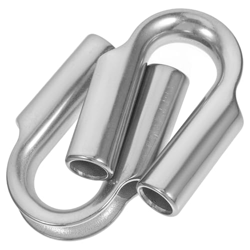 Luxshiny 2 Stück Kauschen Triangular Protection Ring für Drahtseil Robuste Seilklemme mit Hoher Festigkeit Einfache Installation für Verschiedene Anwendungen für Langlebigkeit von Luxshiny