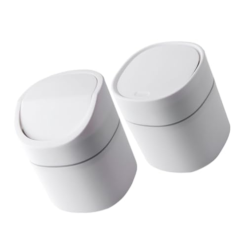 Luxshiny 2 Stück Kleiner Desktop Mülleimer mit Deckel Praktischer Abfallbehälter für Büro Küche Wohnzimmer Badezimmer Wiederverwendbar Design Geruchsdicht Leicht zu Reinigen Luxshiny 2 Stück Kleiner Desktop Mülleimer mit Deckel Praktischer Abfallbehälter für Büro Küche Wohnzimmer Badezimmer Wiederverwendbar Design Geruchsdicht Leicht zu Reinigen von Luxshiny