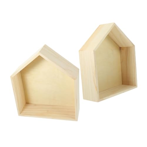 Luxshiny 2stücke Wandregal Holz Hausform Fünfeckige Wandablage Für Figuren Und Bilderrahmen Für Kinderzimmer Und Wohnzimmer Dekorativ Und Funktional Luxshiny 2stücke Wandregal Holz Hausform Fünfeckige Wandablage Für Figuren Und Bilderrahmen Für Kinderzimmer Und Wohnzimmer Dekorativ Und Funktional von Luxshiny
