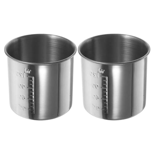 Luxshiny 2 Stück Reis-Messbecher Für Reiskocher Dampfgarer Ersatzbecher 120 Ml Edelstahl-Messbecher Messbecher Für Reis Und Trockene Zutaten Reisbecher-Ersatz von Luxshiny