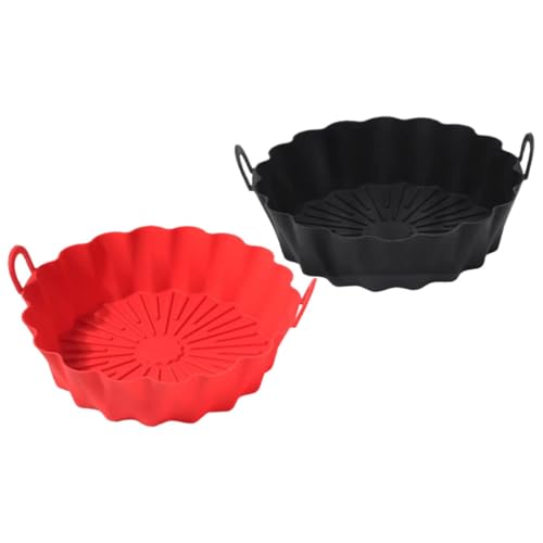 Luxshiny 2 Stück Silikon Air Fryer Liner Wiederverwendbar Antihaft Innenmatte für Heißluftfritteuse Zufälligen Farben für Gemüse Desserts und Schützt Ihre Fritteuse vor Zufällige Farbe Luxshiny 2 Stück Silikon Air Fryer Liner Wiederverwendbar Antihaft Innenmatte für Heißluftfritteuse Zufälligen Farben für Gemüse Desserts und Schützt Ihre Fritteuse vor Zufällige Farbe von Luxshiny