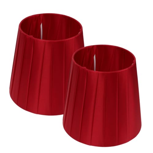 Luxshiny 2 Stück Stilvolles Stoff Lampenschirme für Tischlampen Clip Lampenschirme Weinrot für Rustikale Wohnräume Langlebig und Vielseitig Einsetzbar Luxshiny 2 Stück Stilvolles Stoff Lampenschirme für Tischlampen Clip Lampenschirme Weinrot für Rustikale Wohnräume Langlebig und Vielseitig Einsetzbar von Luxshiny