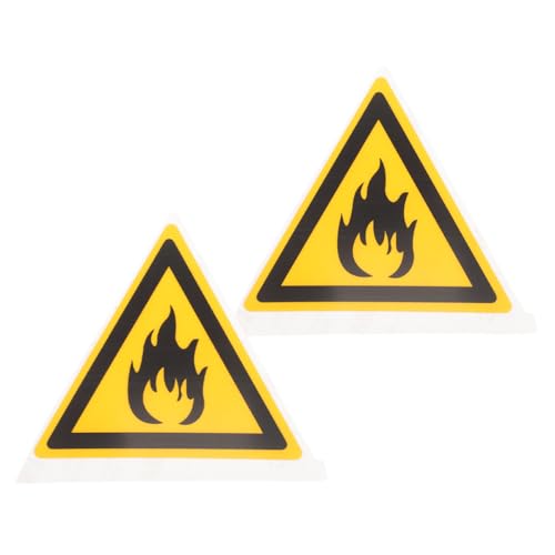 Luxshiny 2 Stück Sicherheitswarnaufkleber für Brennbare Gefahren Leuchtende Sicherheitsschilder Wetterfest PET Material Warnschild für Entflammbare Stoffe Caution Flammable Luxshiny 2 Stück Sicherheitswarnaufkleber für Brennbare Gefahren Leuchtende Sicherheitsschilder Wetterfest PET Material Warnschild für Entflammbare Stoffe Caution Flammable von Luxshiny