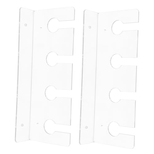 Luxshiny 2 Stück Weinglasregal unter Kabinettspeicher Weinglas und Flaschenhalter Weinflasche und Glashalter Weinregal unter dem Schrank Weinglashalter Weinglas Lagerung Acryl Transparent von Luxshiny