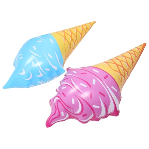 Luxshiny 2stücke Aufblasbares Eiscreme-ballon-spielzeug Für Sommerpartys Und Pool-dekoration Lustige Schwimmhilfe Für Junge Mädchen Und Erwachsene Süße Eiscreme-designs Für Pool Und von Luxshiny