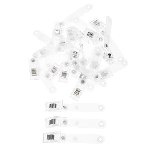 Luxshiny 20 Stück Metall Ausweis Clips mit Transparenten Halterungen für Id Karten Tragbare und Sichere Badgehaken für Arbeitsumgebungen für Namensschilder und Ausweishalter Luxshiny 20 Stück Metall Ausweis Clips mit Transparenten Halterungen für Id Karten Tragbare und Sichere Badgehaken für Arbeitsumgebungen für Namensschilder und Ausweishalter von Luxshiny