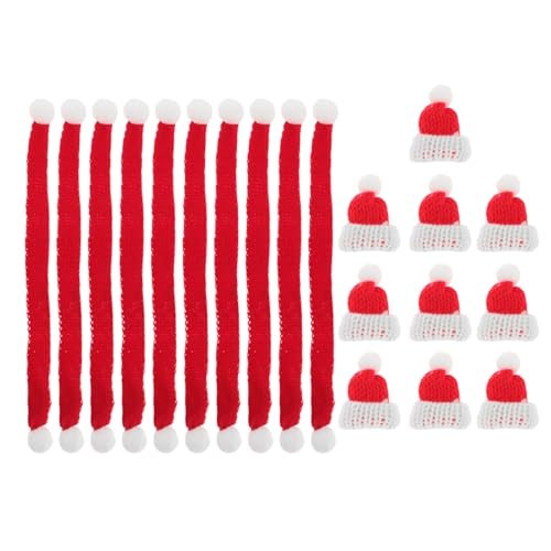 Luxshiny 20 Stück Mini Weihnachtsmützen und Schals Teiliges Rot und Weiß für Bastelarbeiten und Dekoration von Weinflaschen Weihnachtsbaum und Puppen Weihnachtsaccessoires für Festliche Luxshiny 20 Stück Mini Weihnachtsmützen und Schals Teiliges Rot und Weiß für Bastelarbeiten und Dekoration von Weinflaschen Weihnachtsbaum und Puppen Weihnachtsaccessoires für Festliche von Luxshiny