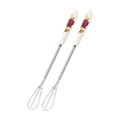 Luxshiny 2Stücke Schneebesen Mehrzweck Küchengerät für Eier Butter und Sahne Ergonomischer Griff Leicht zu Reinigen für Back und Kochliebhaber Luxshiny 2Stücke Schneebesen Mehrzweck Küchengerät für Eier Butter und Sahne Ergonomischer Griff Leicht zu Reinigen für Back und Kochliebhaber von Luxshiny