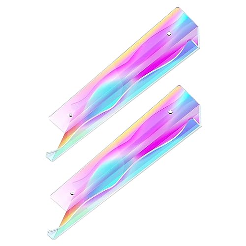 Luxshiny 2 Stücke Wandregal aus Schwebend für Wohnzimmer Küche Badezimmer Mehrzweck Transparent Einfache Montage Luxshiny 2 Stücke Wandregal aus Schwebend für Wohnzimmer Küche Badezimmer Mehrzweck Transparent Einfache Montage von Luxshiny