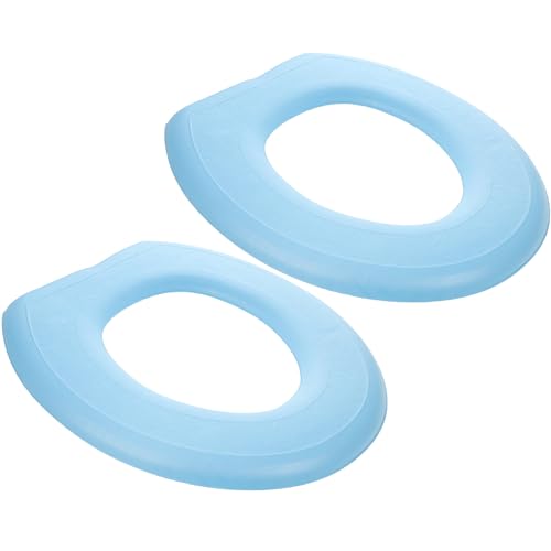 Luxshiny 2Stücke Teiliges Eva Toilettenpolster rutschfeste und Weiche Toilettenabdeckung für Badezimmer Warmes Kissen für Erwachsene Tragbar und Leicht zu Reinigen von Luxshiny