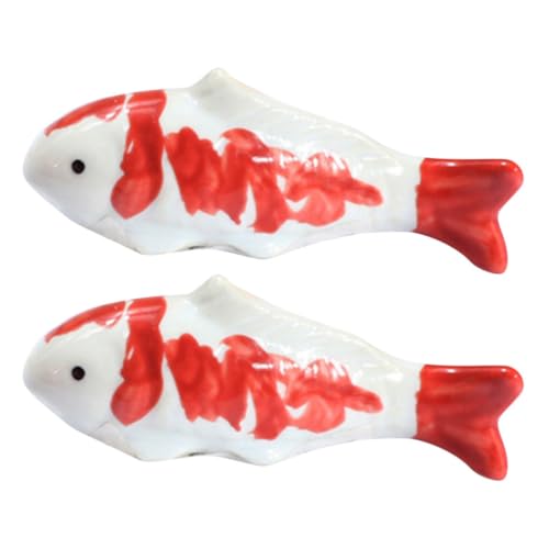 Luxshiny 2stücke Aquarium Deko Fische Aus Keramik Niedliche Schwimmende Fischornamente Für Aquarien Und Garten Lebendige Fischausgestaltung Für Einen Natürlichen Look von Luxshiny