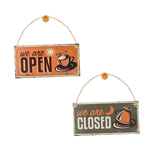 Luxshiny 2stücke Holz Hängeschild Für Vintage Retro Tür Dekor Kaffee Schild Mit Seil Zum Aufhängen Für Bar Haus Schaufenster Luxshiny 2stücke Holz Hängeschild Für Vintage Retro Tür Dekor Kaffee Schild Mit Seil Zum Aufhängen Für Bar Haus Schaufenster von Luxshiny