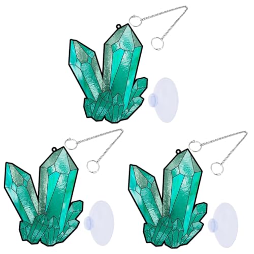 Luxshiny 3 Sätze Hängendes Kristallprisma Ornament Dekorative Wand und Fenstergestaltung aus Aufhängung für Garten und Wohnraumdekoration von Luxshiny