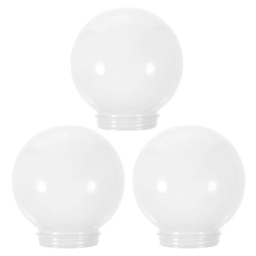 Luxshiny 3 Stück Acryl-Lampenpfosten Mit Schraubhals Runde Lichtkugel Pfostenlampe Außenleuchte Für Gartenleuchte Im Freien 15 Cm Luxshiny 3 Stück Acryl-Lampenpfosten Mit Schraubhals Runde Lichtkugel Pfostenlampe Außenleuchte Für Gartenleuchte Im Freien 15 Cm von Luxshiny