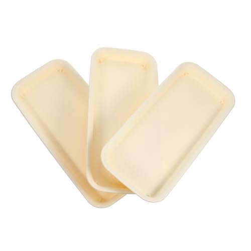 Luxshiny 3 Stück Rechteckige Pflanzuntersetzer Große Blumentopf Trays für und Außenpflanzen Wasserauffangschalen Langlebigem Kunststoff für Topfpflanzen und Gartenbedarf von Luxshiny