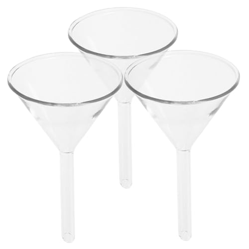 Luxshiny 3 Stück Teiliges Glas Dreieckfilter Trichter Labor-trichter für Präzises Ausgießen Wissenschaftlicher Experimente Transparent Robust Langlebig von Luxshiny